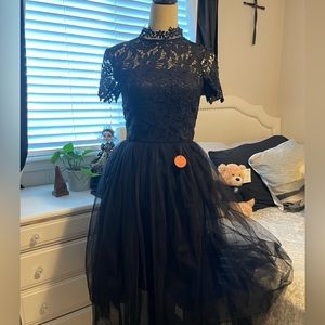 Brand new black Chi Chi London lace dress